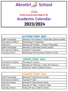 Calendar- Akrotiri School - Akrotiri